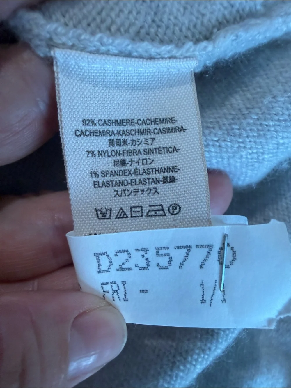 Free People Light Gray Turtleneck Short-Sleeve Sweater